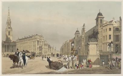 Londen Zoals Het Is: Ingang naar de Strand, vanaf Charing Cross