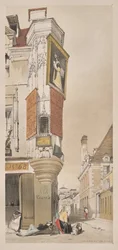 Pittoreske Architectuur in Parijs, Gent, Antwerpen, Rouen: Vieille Rue du Temple, Parijs