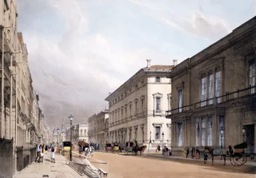 De clubhuizen, Pall Mall, 1842