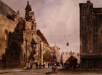 Het stadhuis van St. Omer