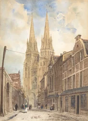Zicht op Bayeux, 1832
