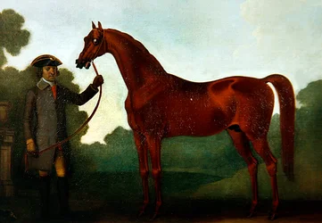 De Arabier van Mr. Charles Wilson met een stalknecht