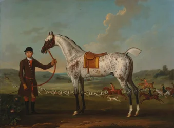 Scipio, een gevlekte jager, eigendom van kolonel Roche