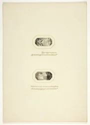 Studie voor een plaat uit The Triumphs of Temper, in het 1796 Royal Engagements Pocket Book