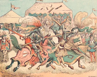 Een Toernooi in de Middeleeuwen, ca. 1884