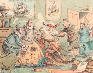 Sir Walter Raleighs pijp gedoofd