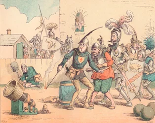 De introductie van artillerie, ca. 1884