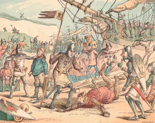 De Landing van Willem de Veroveraar, c1884