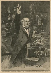 Invoering van de Home Rule Bill - Mr. Gladstone houdt zijn slotrede
