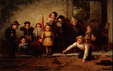 Vrijwilligers bij artillerieoefening