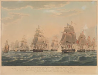 Nederlaag van het Franse en Italiaanse eskader