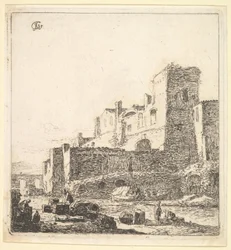 Zeelieden aan een rivier, 17e eeuw
