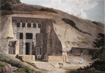 Opgegraven tempel op het eiland Salsette, plaat III uit 