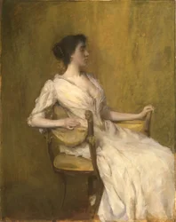Dame in het wit, ca. 1901 (olieverf op paneel)