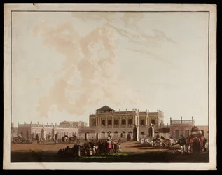 Old Government House vanuit de Uitzichten van Calcutta