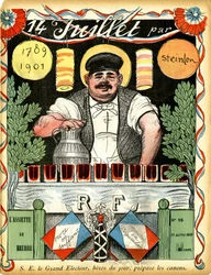 14 juli 1789 - 1901 - tekening door Théophile Alexandre Steinlen