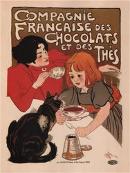 Compagnie Française des Chocolats et des Thés Poster, 1895