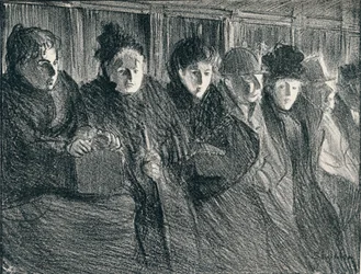 Binnenin een tram, 1896, 1898