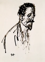 Portret van Jehan Rictus, 20e eeuw