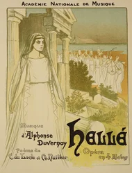 Reproductie van een affiche voor de opera 