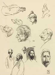 Studies van Figuren en Hoofden