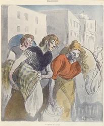 De Wasvrouwen die Terugkeren van het Washuis, eind 19e eeuw