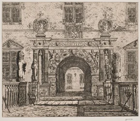 De toegangspoort van Vallø