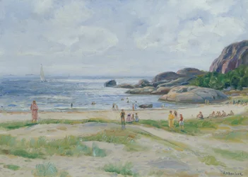 Mensen baden