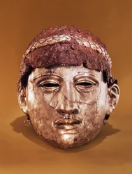 Helm in twee delen (ijzer)