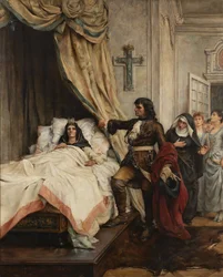 Peter de Grote bezoekt Madame de Maintenon in 1717, eind 19e eeuw