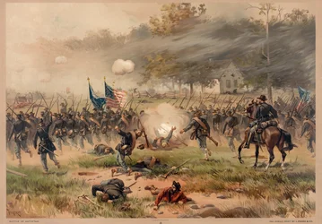 Slag bij Antietam, pub. L Prang & Co.