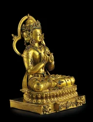 Beeld van Vairochana, Densatil (verguld brons)