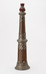 Paar telescopische rituele hoorns (dung-chen)