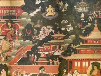 Scènes uit het leven van de Boeddha Shakyamuni