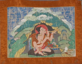 Mahasiddha Krishnacharya, uit een gedeeltelijke set thangkas, begin 19e eeuw