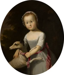Portret van Miss Charlotte Bridgeman als kind