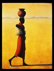 Lopende vrouw, 1990