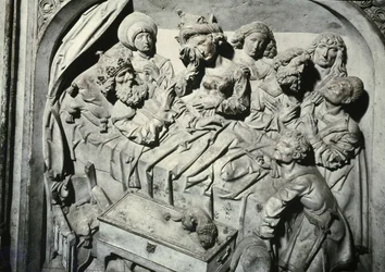 Graf van Hendrik II 973-1024 en zijn vrouw Kunigunde (detail van de dood van de keizer)