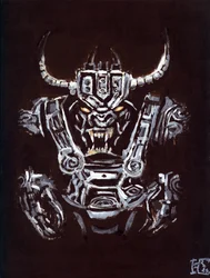 Dreigend robotmonster