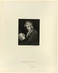 Portret van Mary Wollstonecraft, uit Oude Engelse Meesters