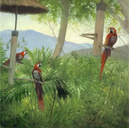 Bergvogels, 2001 (olieverf op doek)