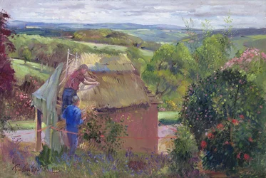 Dakdekken van het Zomerhuis, Lanhydrock House, Cornwall, 1993