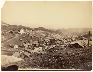 [Gold Hill, West Silver City, Nevada, Silver Peak-gebergte]