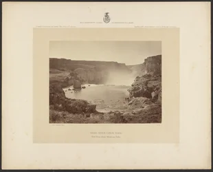 Snake River Cañon, Idaho, Uitzicht van boven Shoshone watervallen