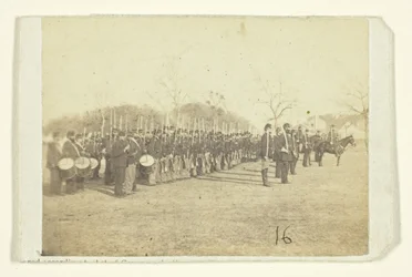 50e Pennsylvania Infanterie in parade formatie