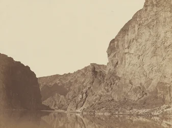 Black Canyon, Colorado River, Onderaan kijkend vanuit Big Horn Camp, #4,1871 (foto)