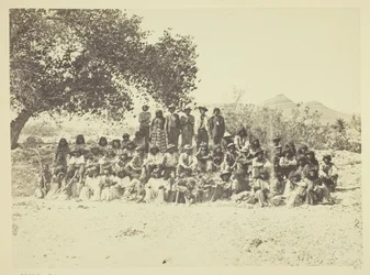 Groep Pah-Ute-indianen, Nevada
