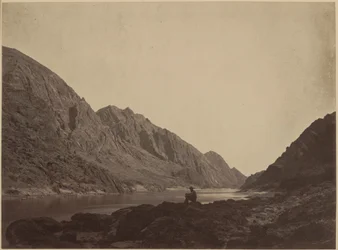 Iceberg Canyon, Colorado River, bovenaanzicht,1871 (foto)