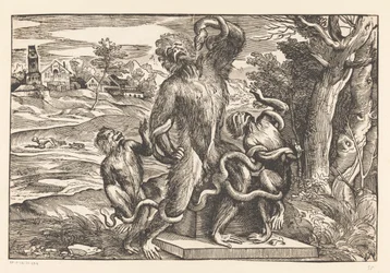 Karikatuur op de Laocoöngroep