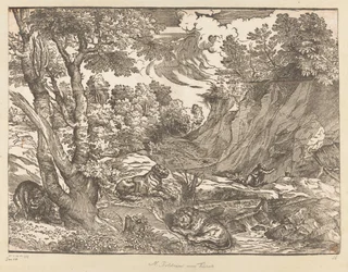 Landschap met de heilige Hieronymus